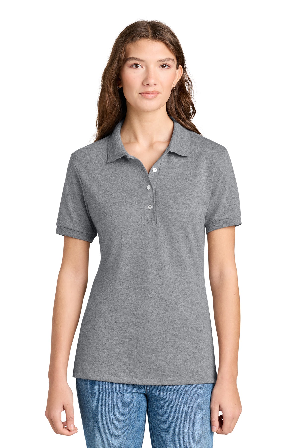 Custom logo Jerzees® Women's Dri-Power® Sport Shirt 437W in Oxford