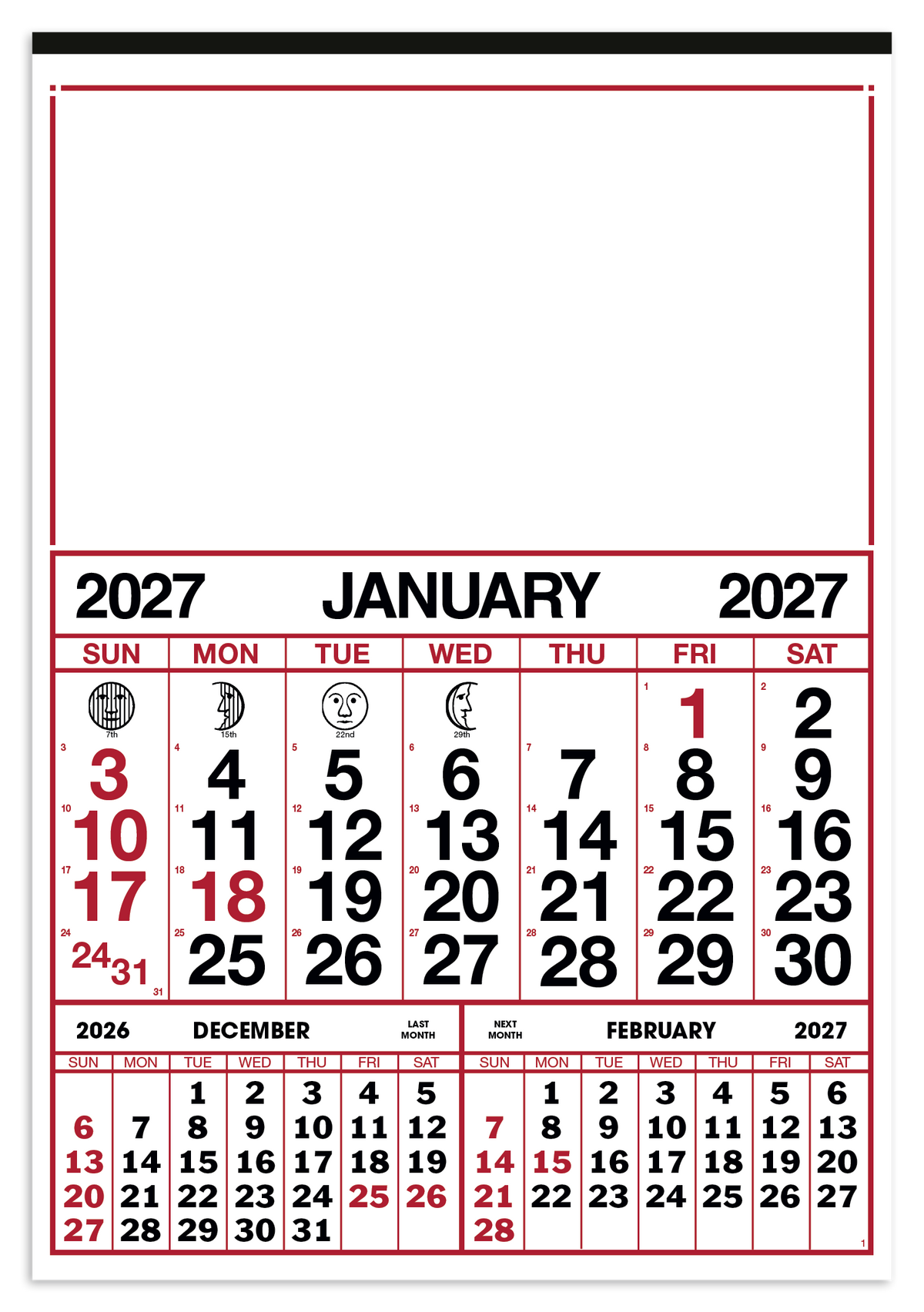 Custom logo Commercial 12-Sheet Calendar