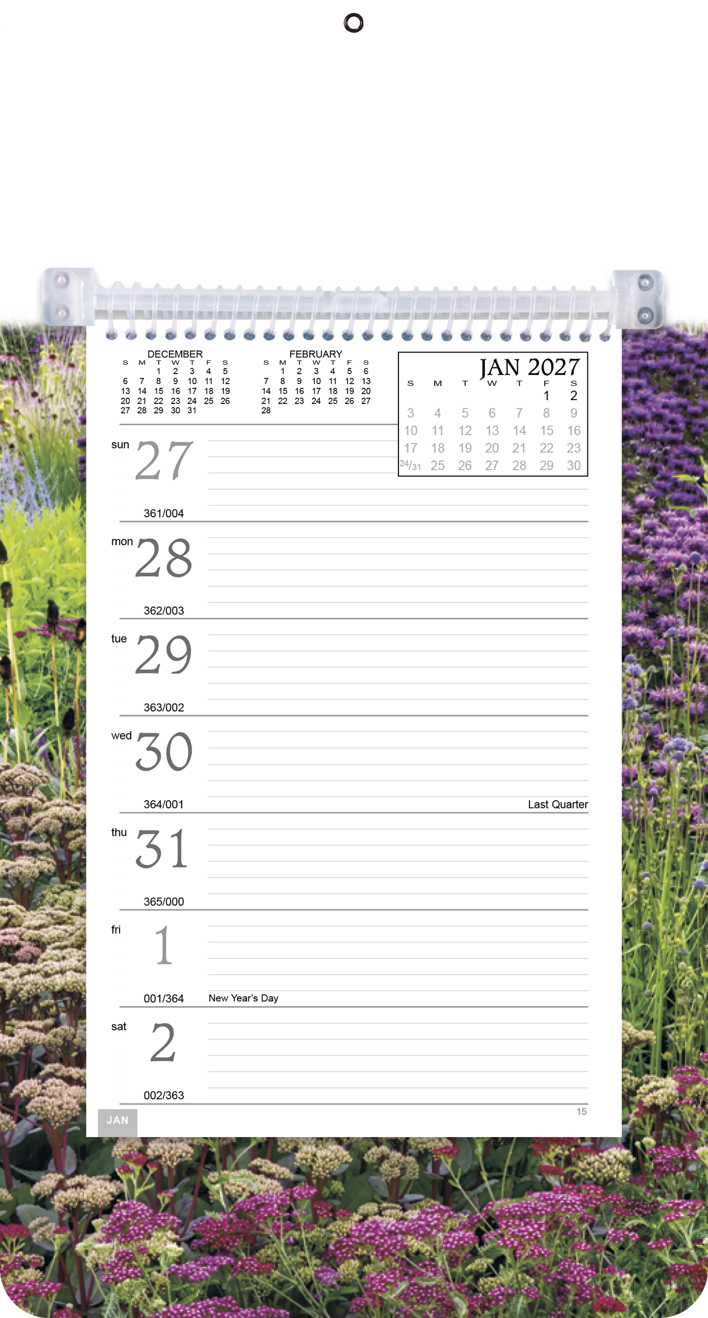 Full-Color Weekly Memo Calendar