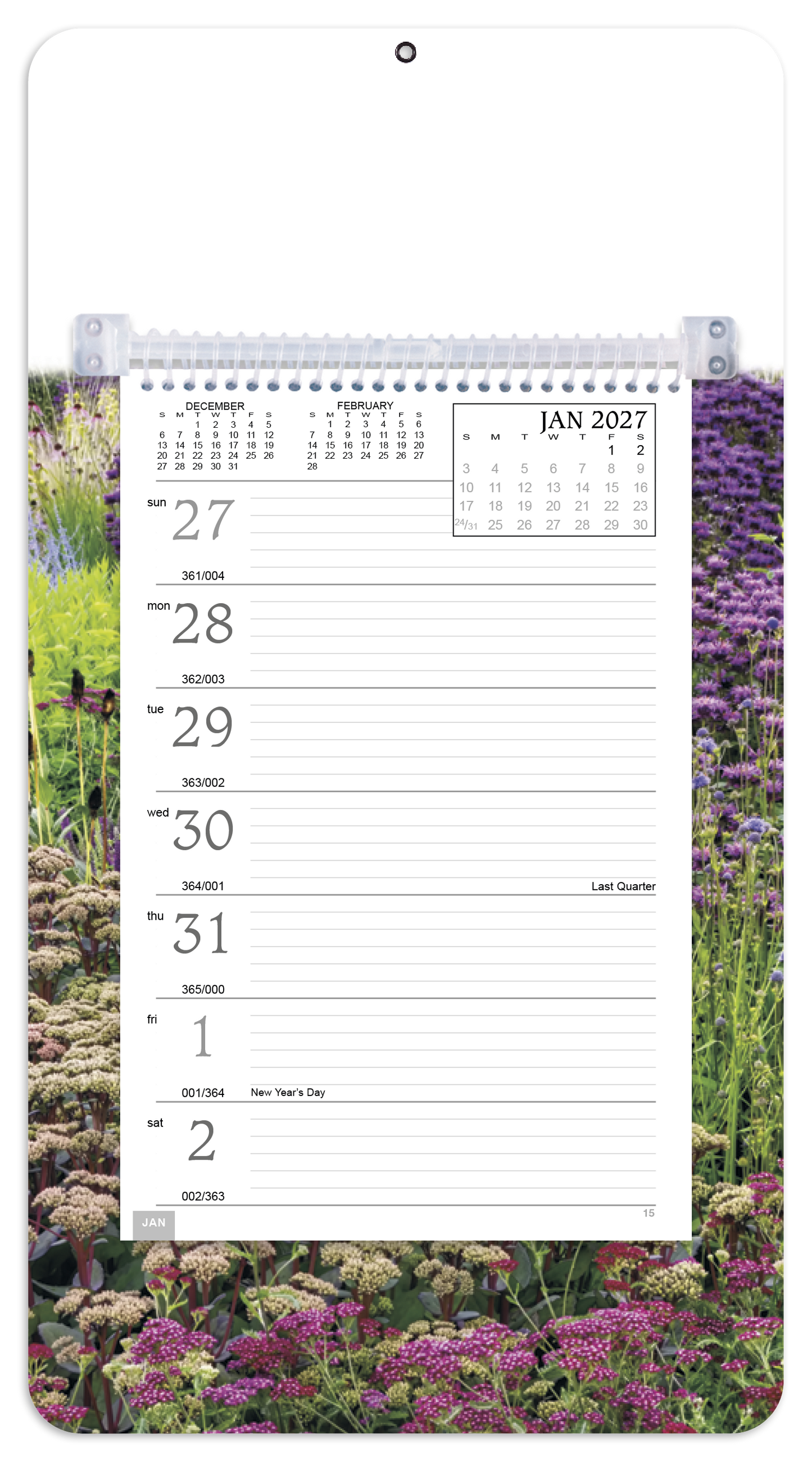 Full-Color Weekly Memo Calendar