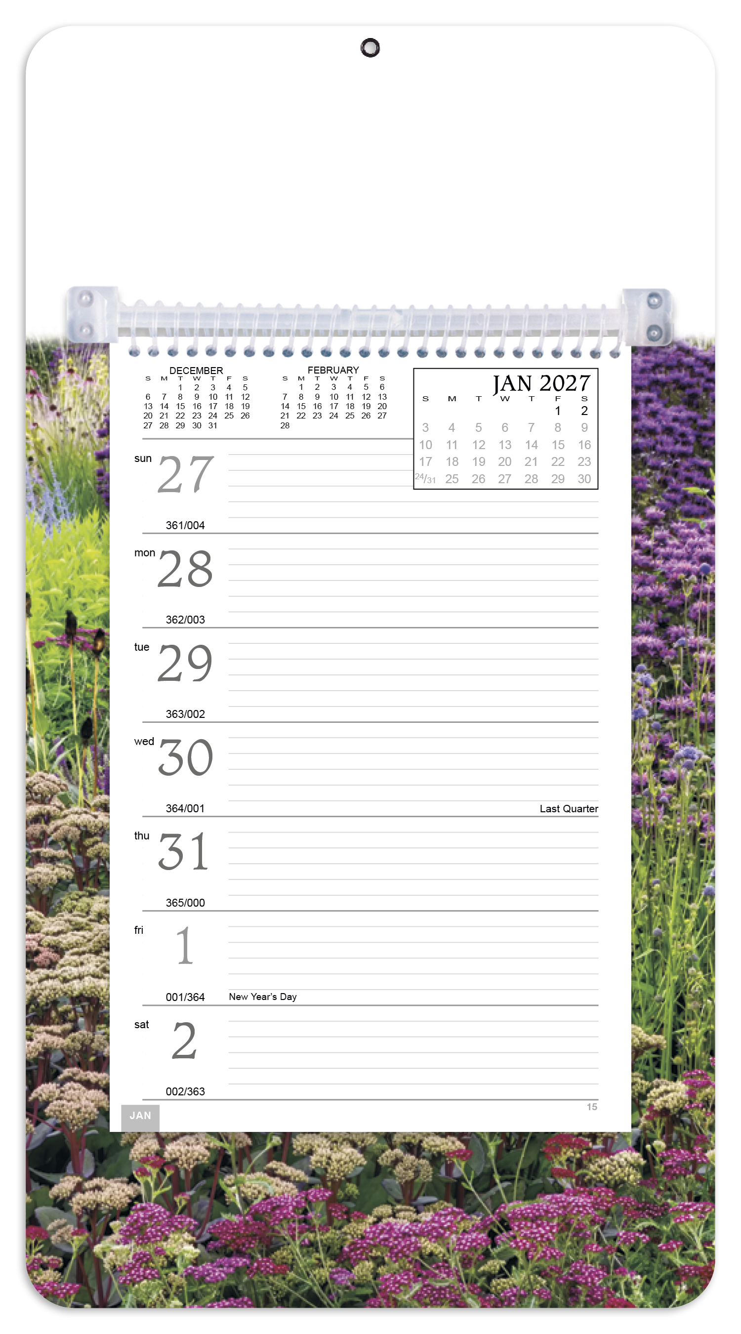 Full-Color Weekly Memo Calendar