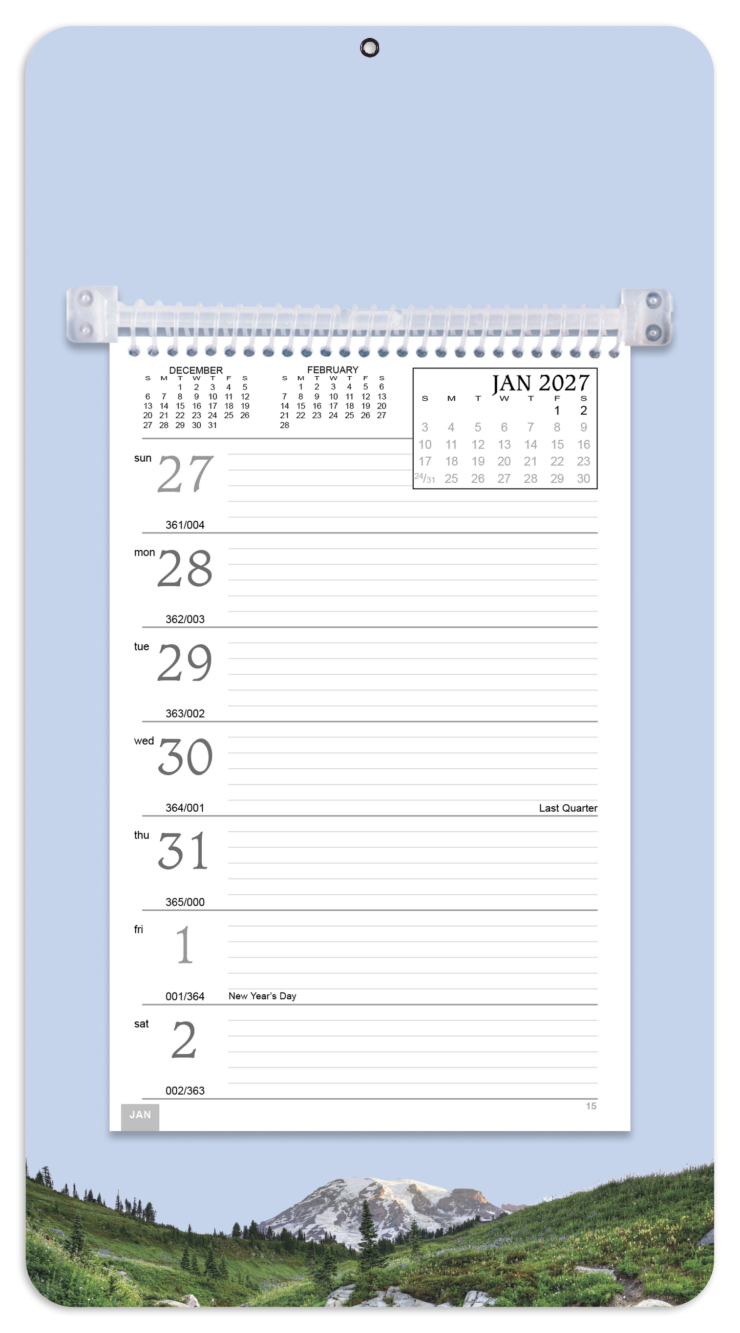 Full-Color Weekly Memo Calendar