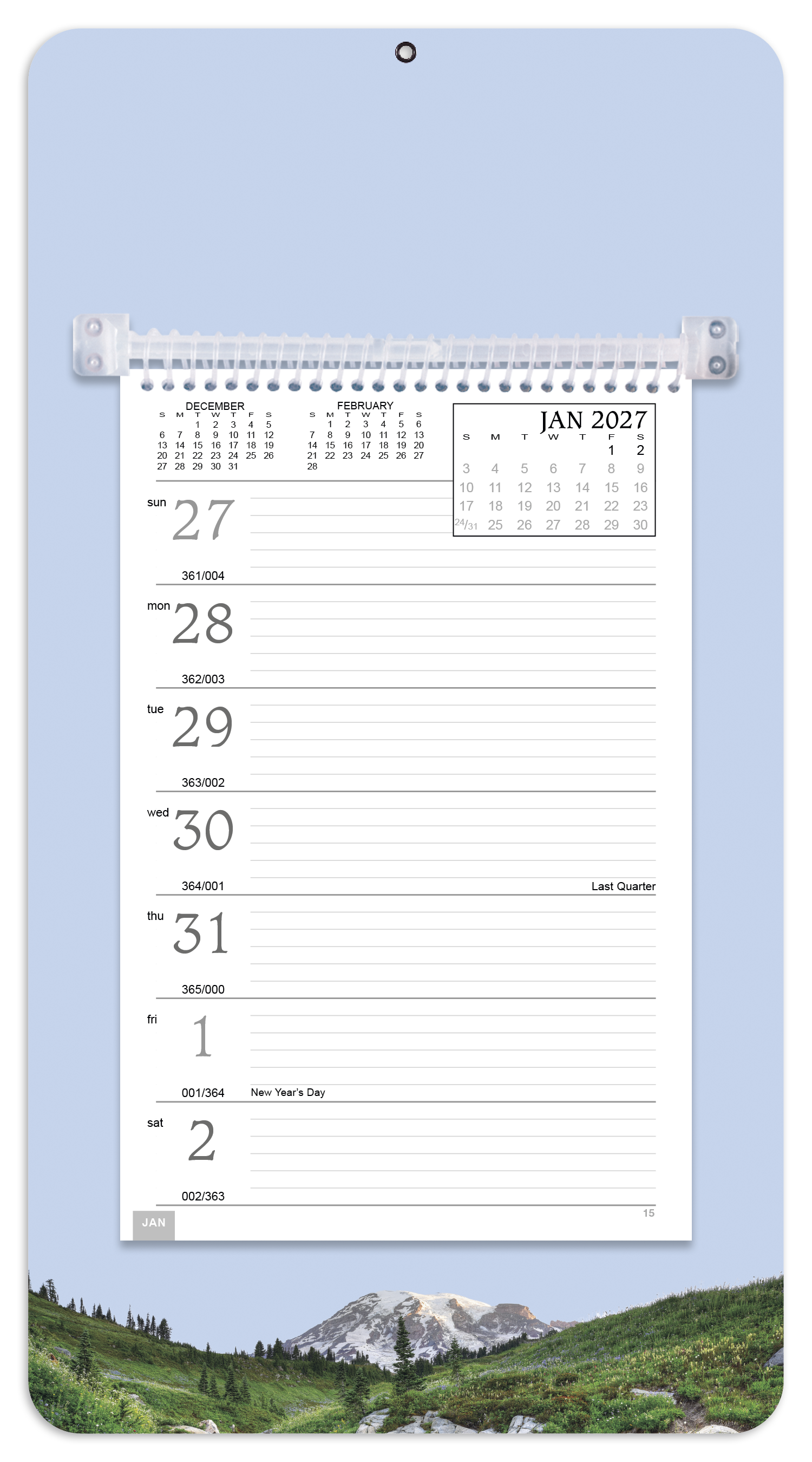 Full-Color Weekly Memo Calendar