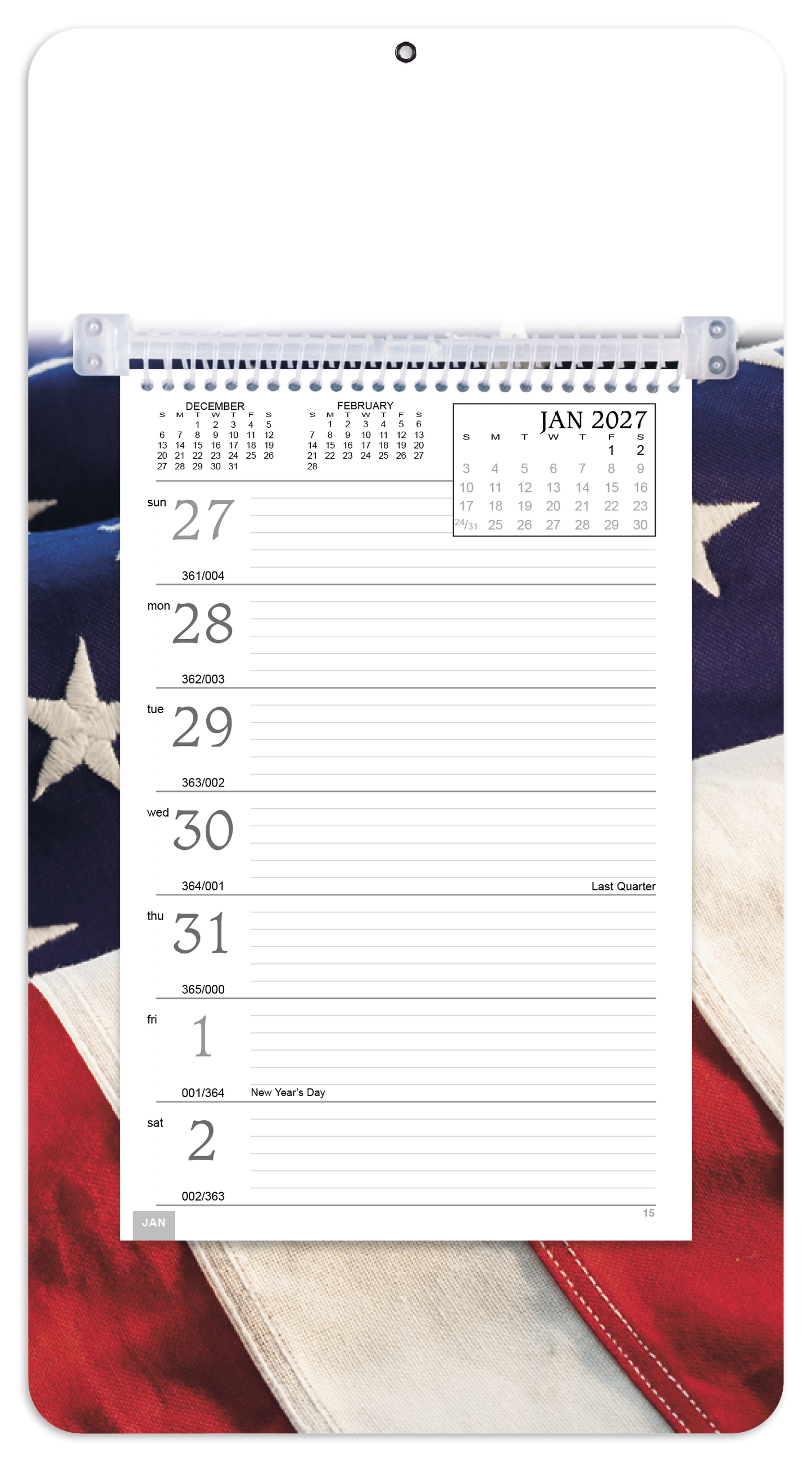 Full-Color Weekly Memo Calendar