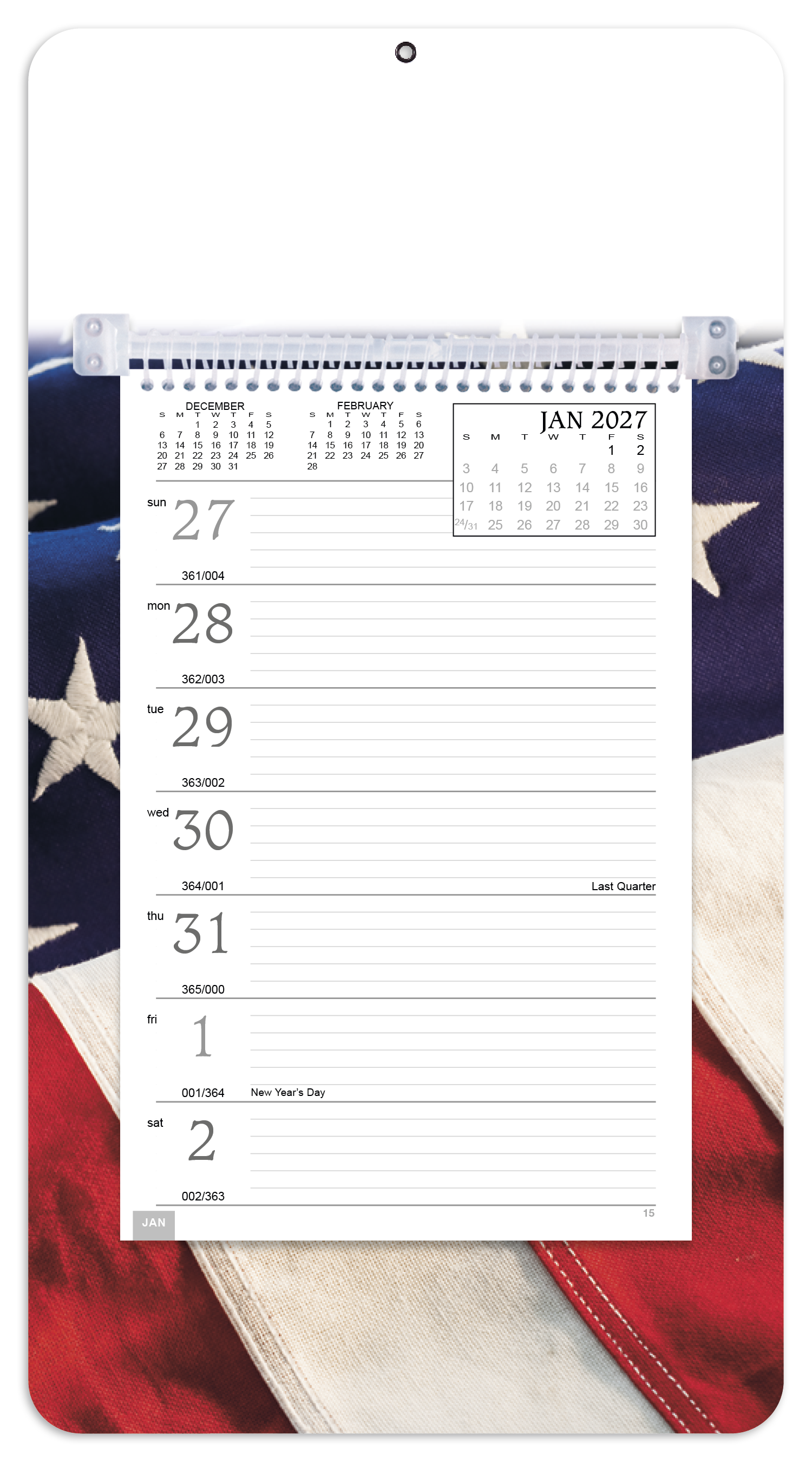 Full-Color Weekly Memo Calendar