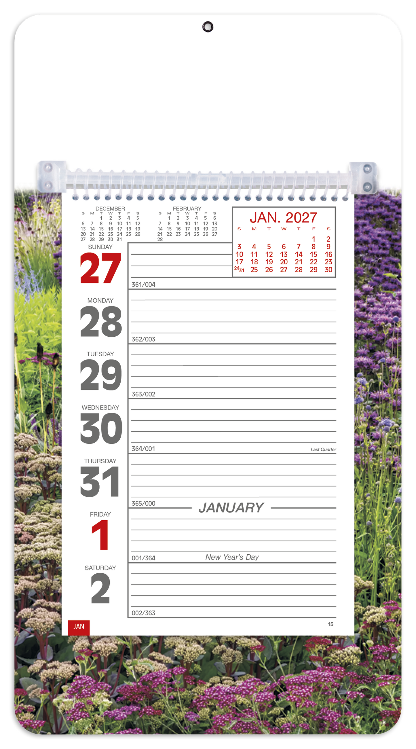 Full-Color Weekly Memo Calendar