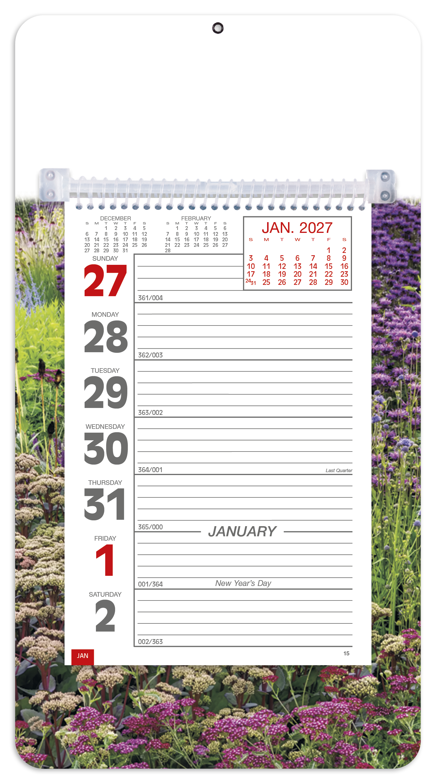 Full-Color Weekly Memo Calendar