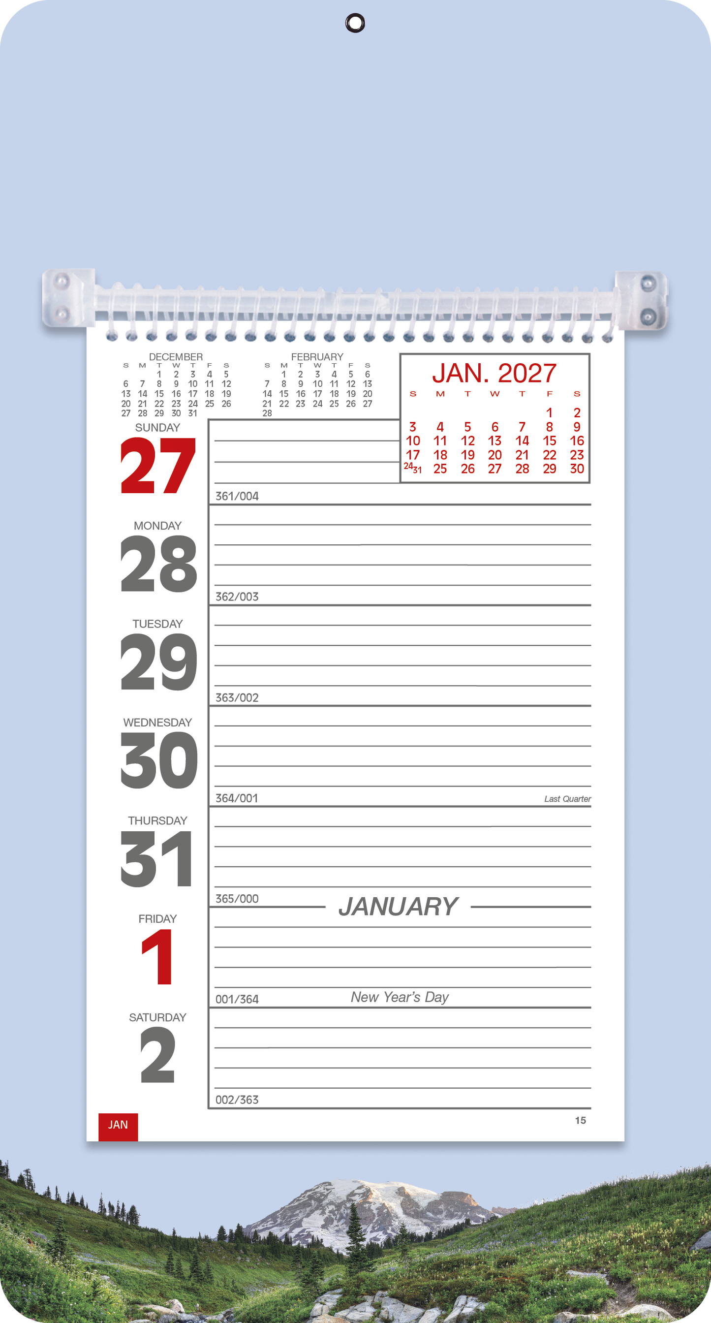Full-Color Weekly Memo Calendar