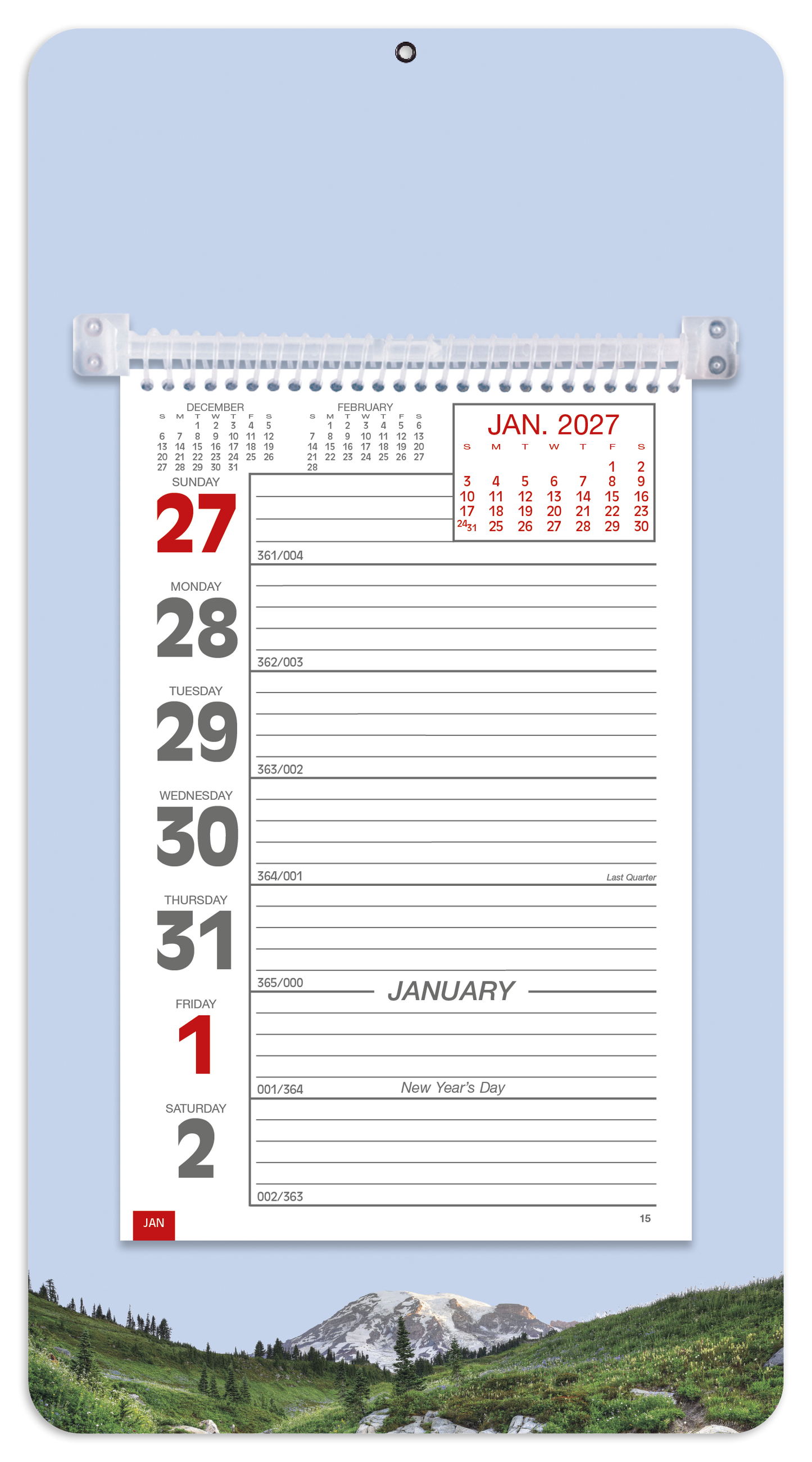 Full-Color Weekly Memo Calendar
