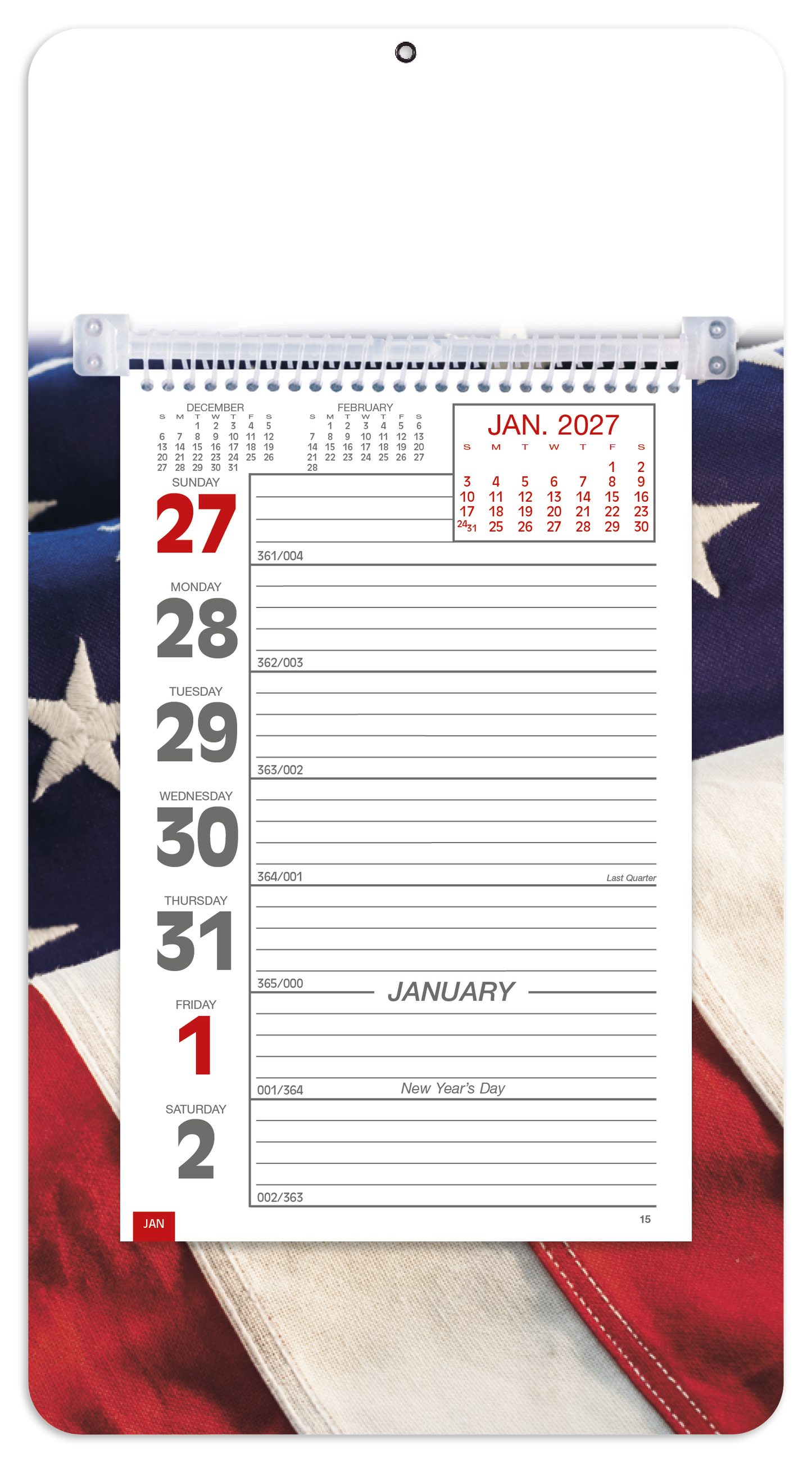 Full-Color Weekly Memo Calendar