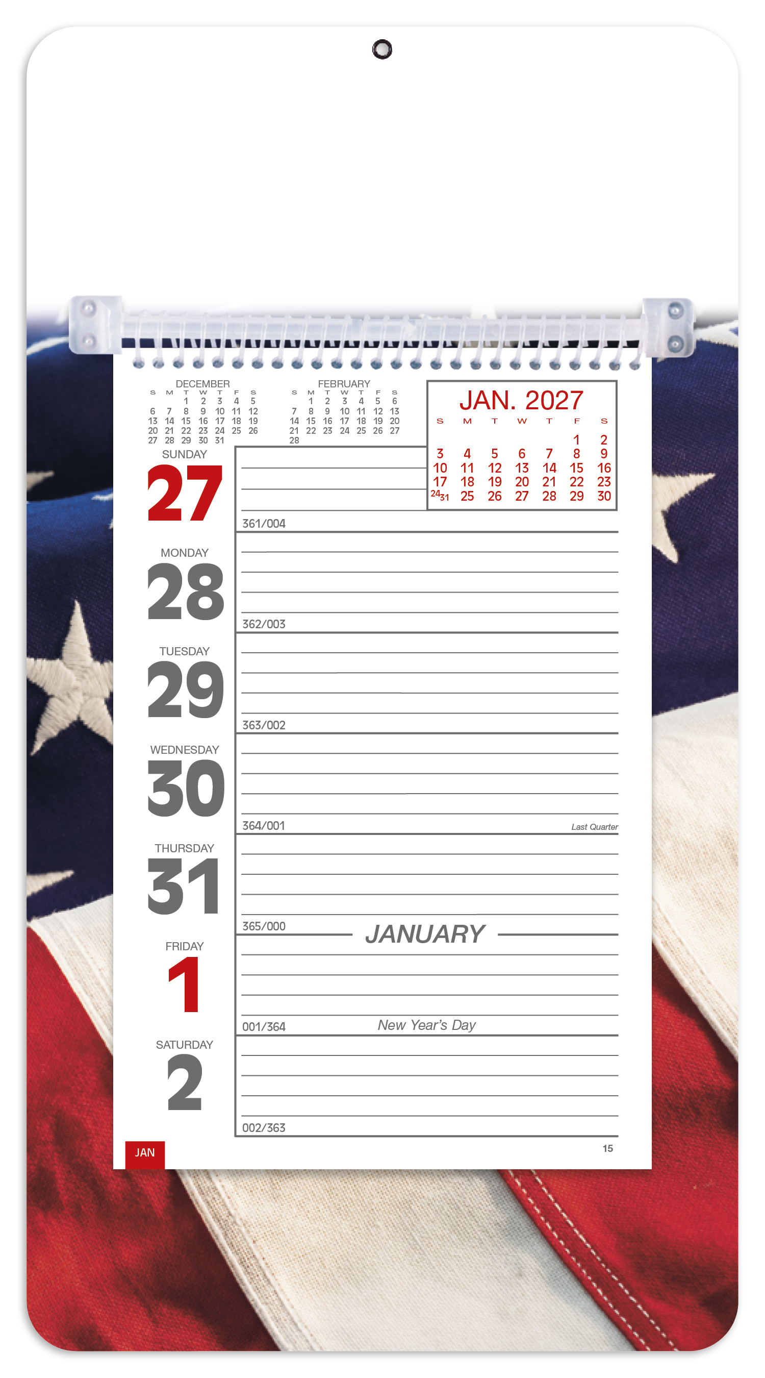 Full-Color Weekly Memo Calendar