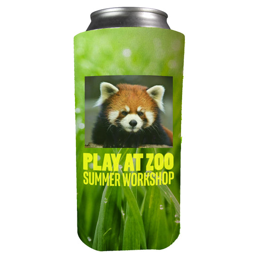 Custom logo 16 Oz. Full Color Tall Boy Coolie