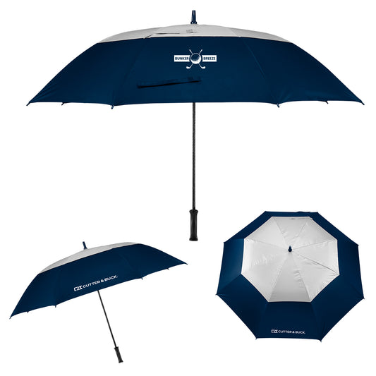 Custom logo 60" Arc Cutter & Buck® rPET Golf Umbrella