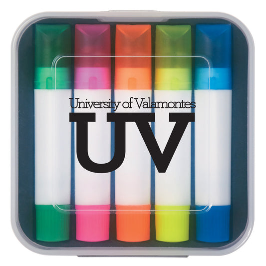 Custom logo Set Of 5 Gel Wax Highlighters