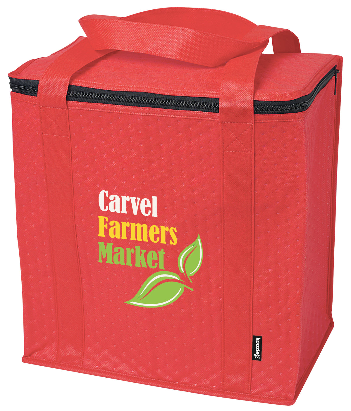Custom logo Zippered Insulated Grocery Tote