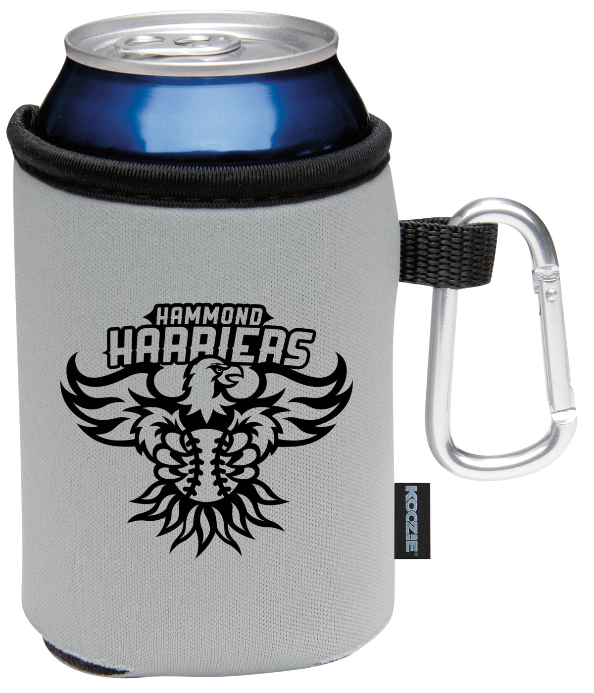 Custom logo Collapsible Can Cooler with Carabiner