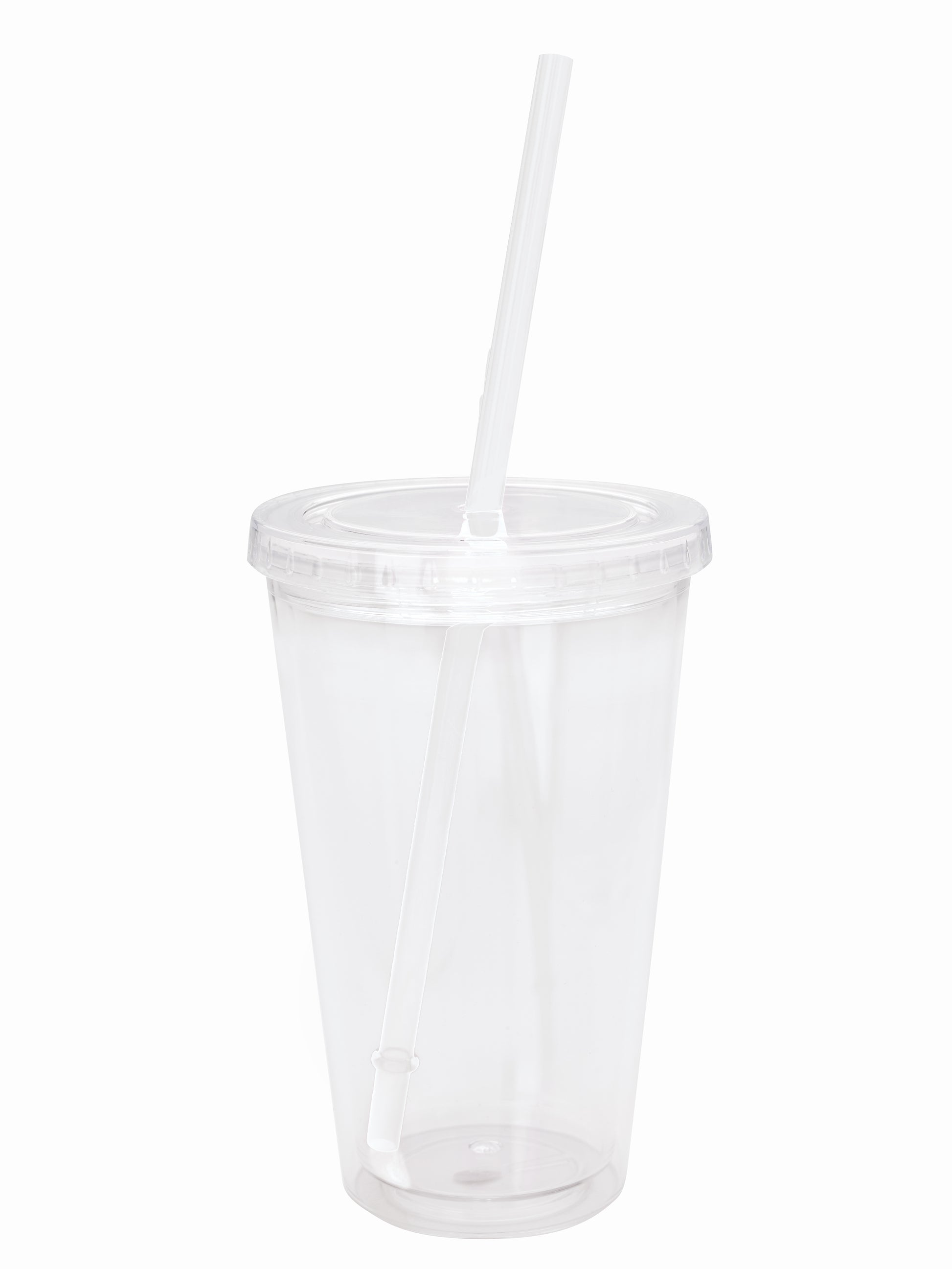 Clear Tumbler with Colored Lid - 18 oz.