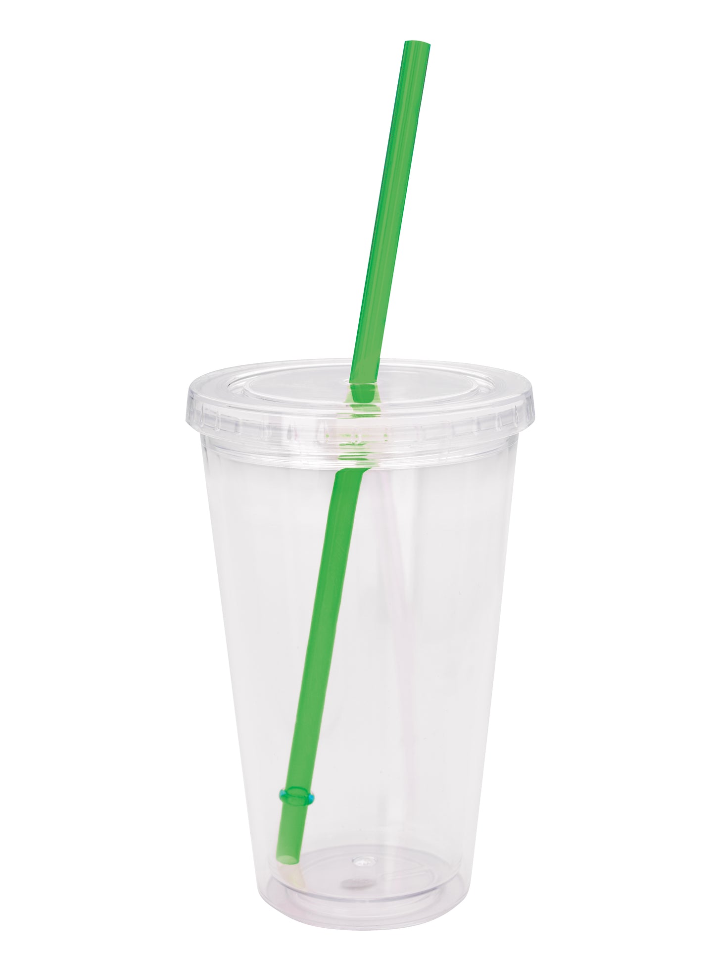 Clear Tumbler with Colored Lid - 18 oz.