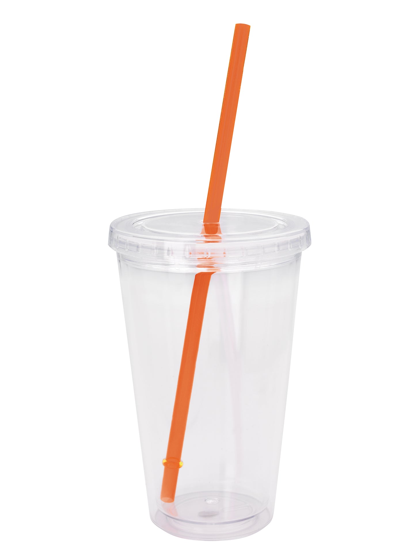 Clear Tumbler with Colored Lid - 18 oz.