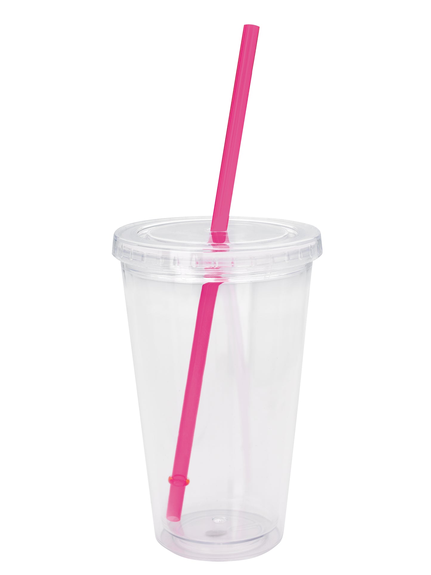 Clear Tumbler with Colored Lid - 18 oz.