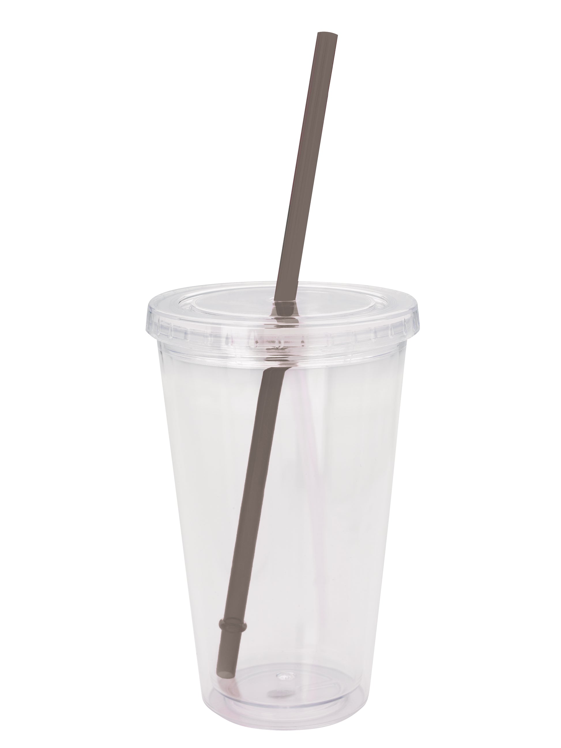 Clear Tumbler with Colored Lid - 18 oz.