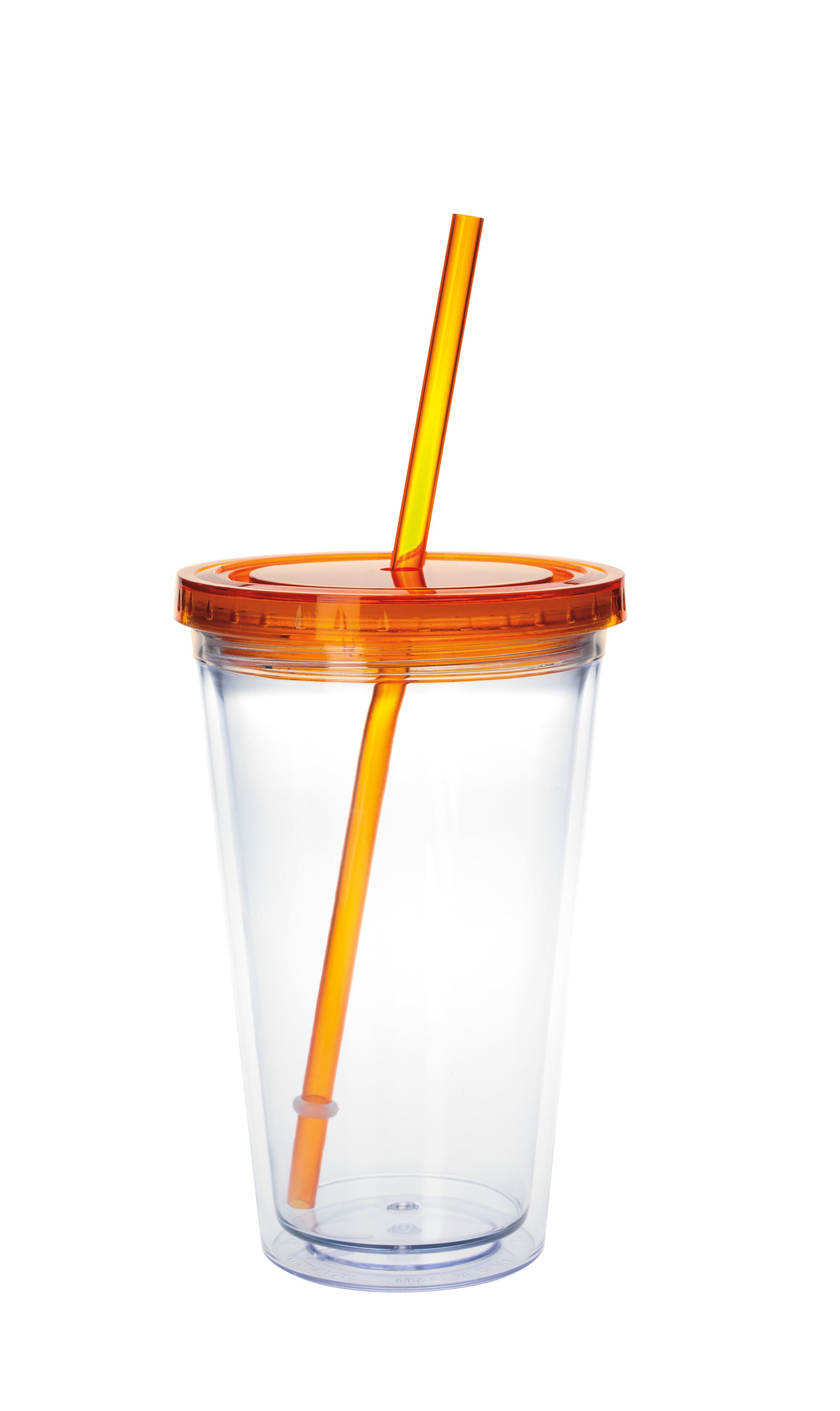 Clear Tumbler with Colored Lid - 18 oz.