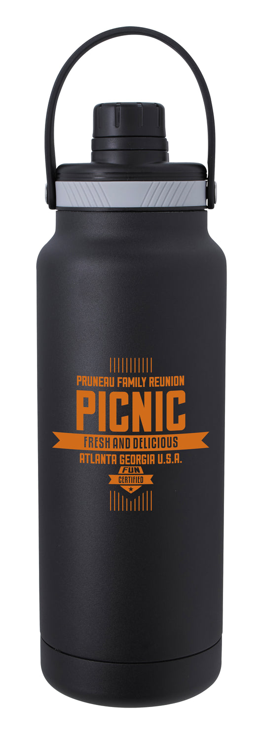Energetic Vacuum Sport Bottle with Hanger - 33 oz.