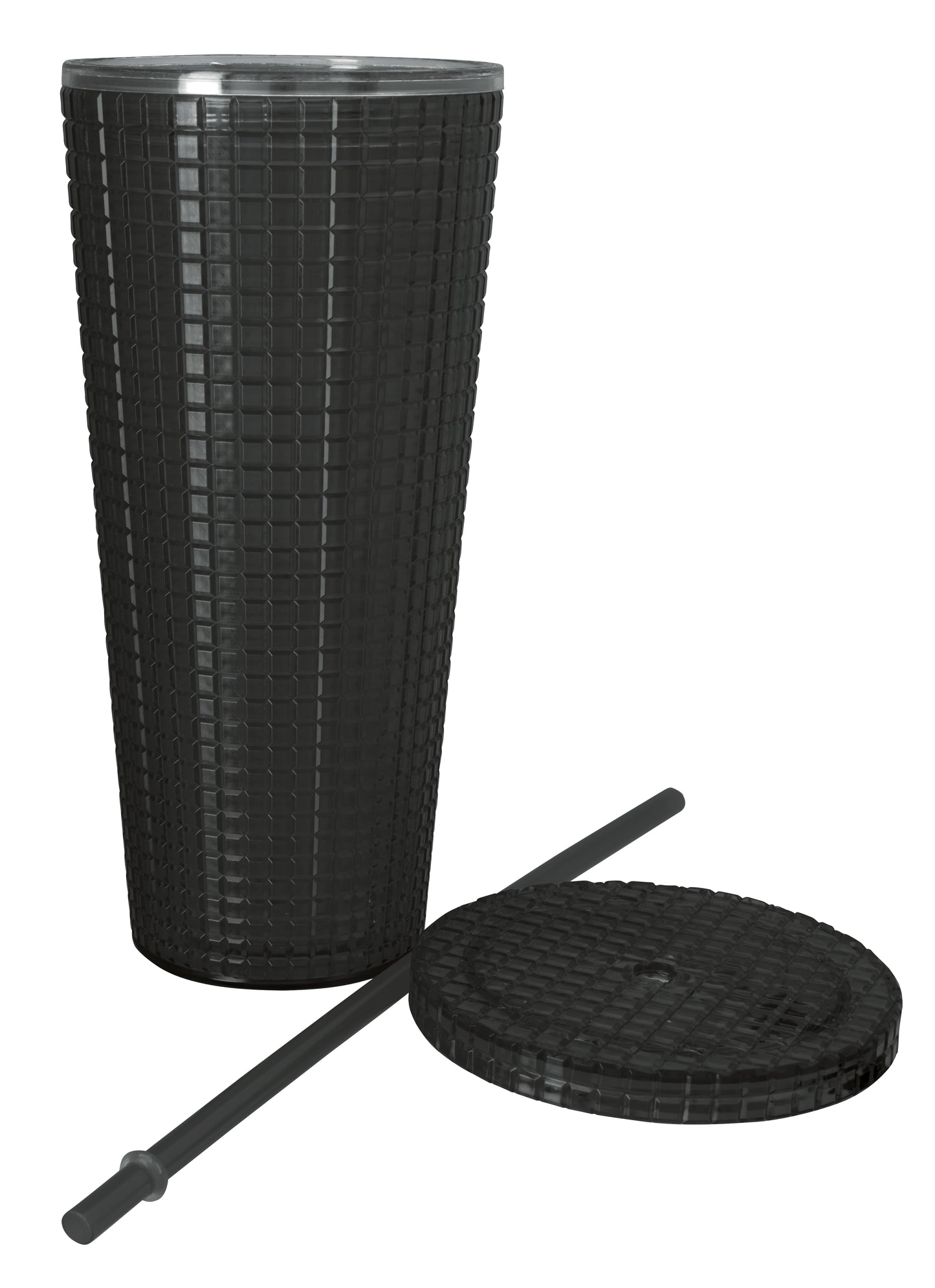 Square-Pattern Double-Wall Tumbler - 23 oz.
