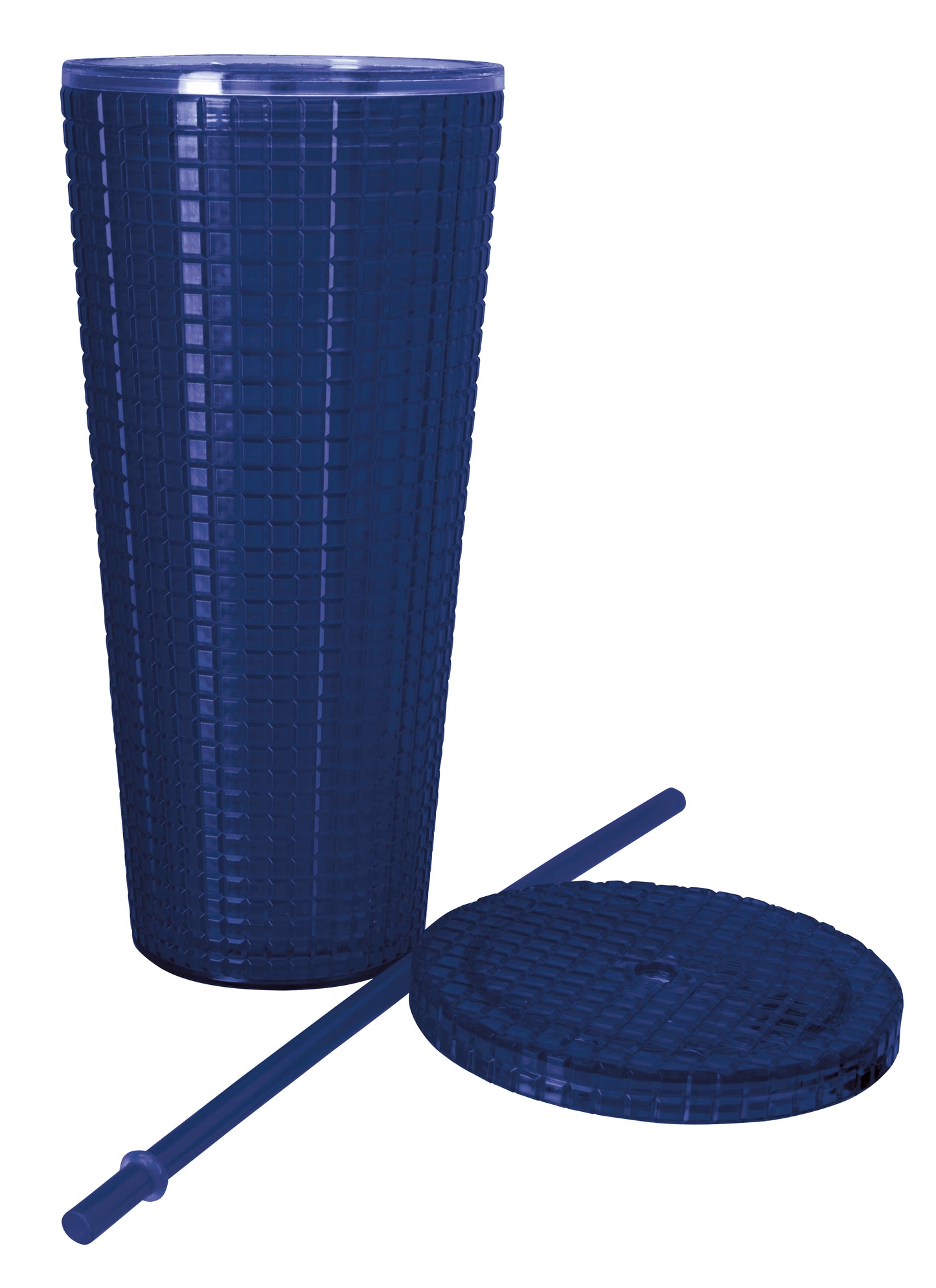 Square-Pattern Double-Wall Tumbler - 23 oz.