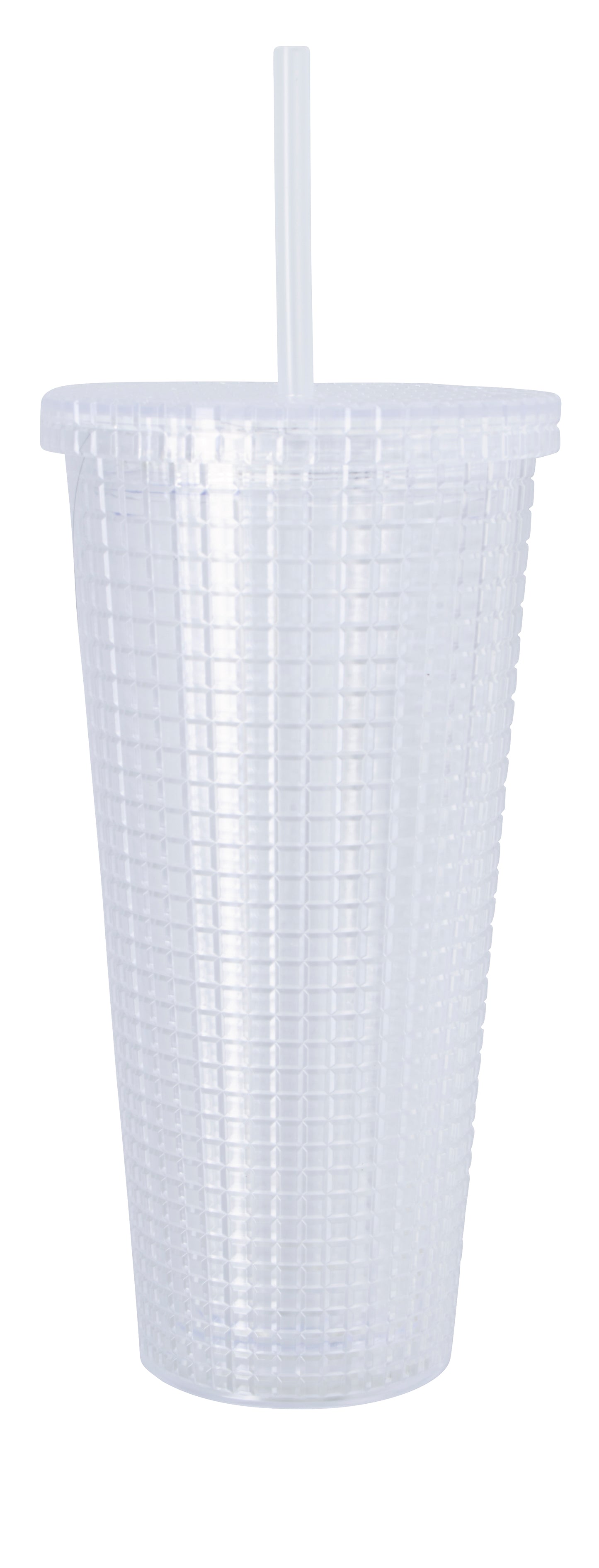 Square-Pattern Double-Wall Tumbler - 23 oz.