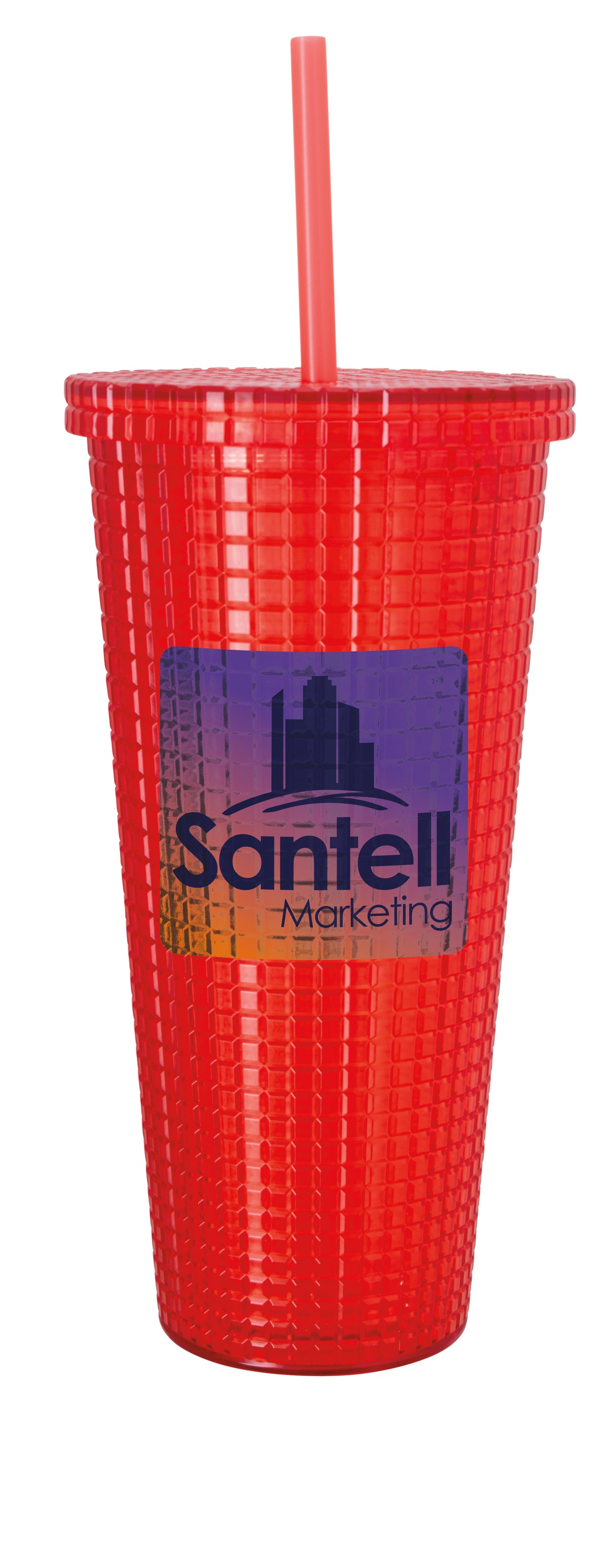 Custom logo Square-Pattern Double-Wall Tumbler - 23 oz.