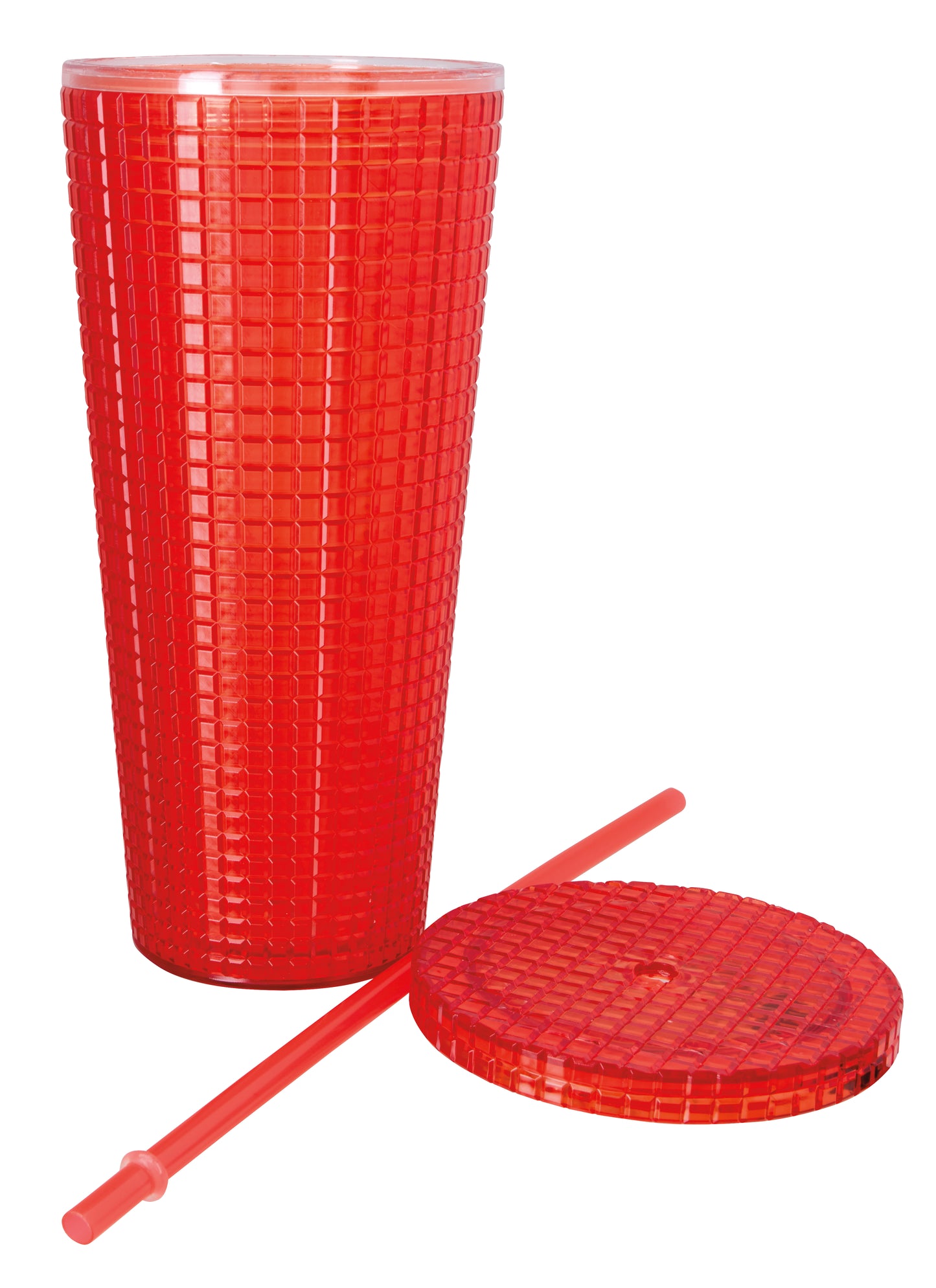 Square-Pattern Double-Wall Tumbler - 23 oz.