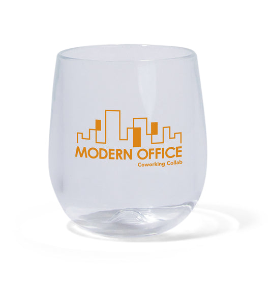 Clear Stemless Wine Glass - 12 oz.