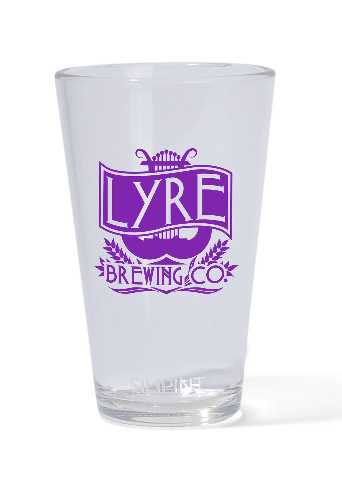 Custom logo Clear Pint Glass - 16 oz.