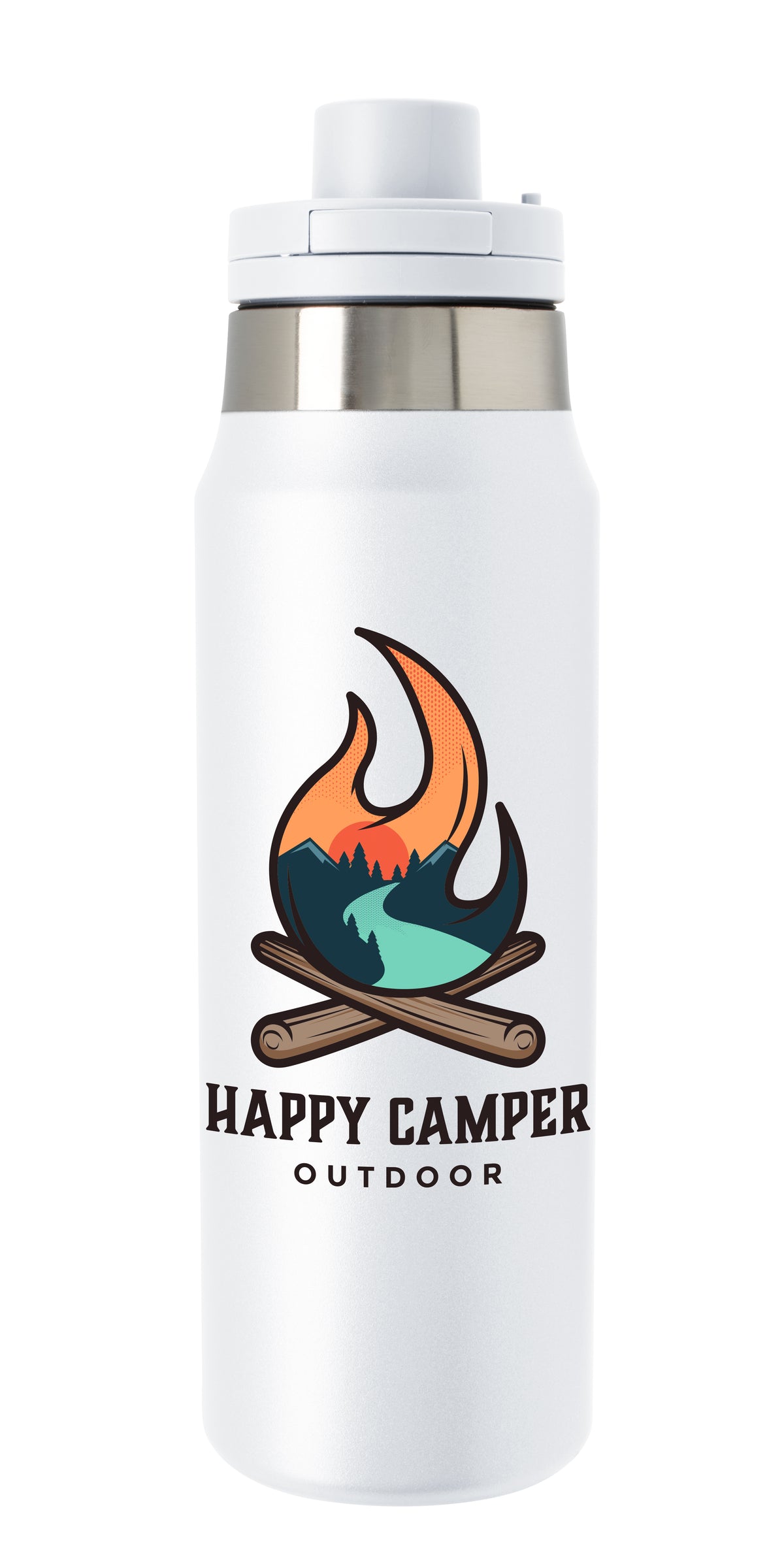 Custom logo Recycled Stainless Steel Ramble Bottle - 25 oz.
