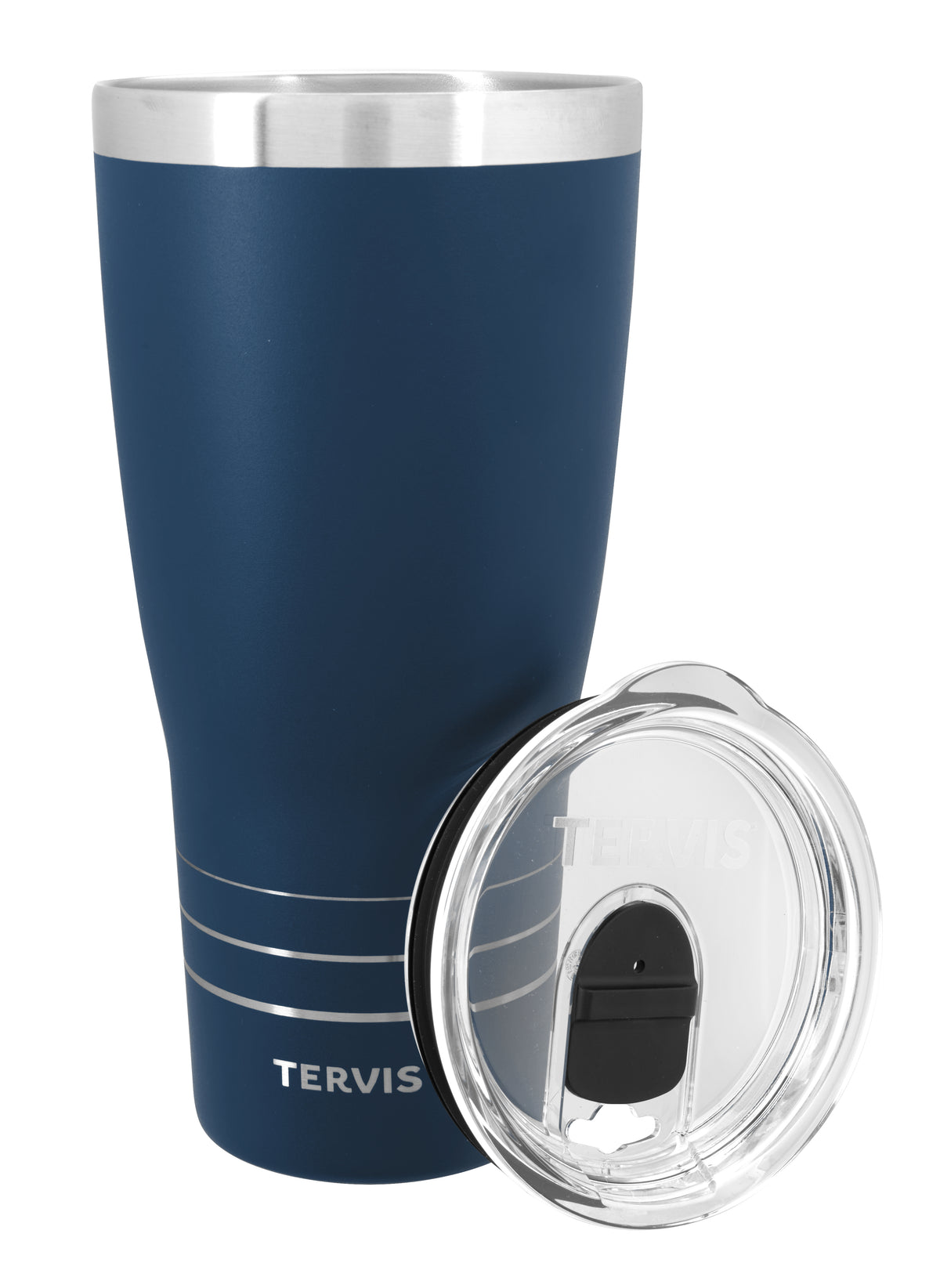 Custom logo Powder-Coated Stainless Steel Traveler® Tumbler - 30 oz.