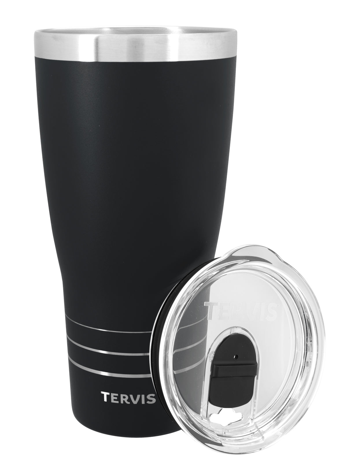 Custom logo Powder-Coated Stainless Steel Traveler® Tumbler - 30 oz.