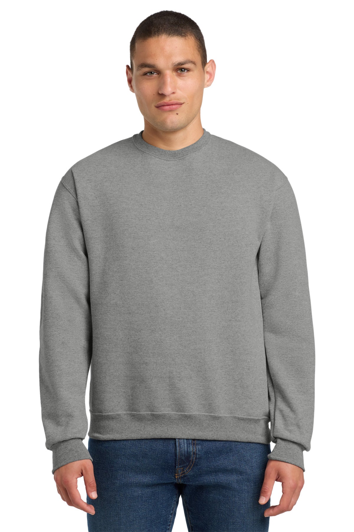 Custom logo Jerzees® Super Sweats® NuBlend® - Crewneck Sweatshirt.  4662M in Oxford