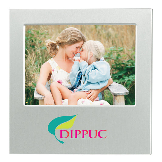 Custom logo 4" x 6" Dazzling Aluminum Photo Frame