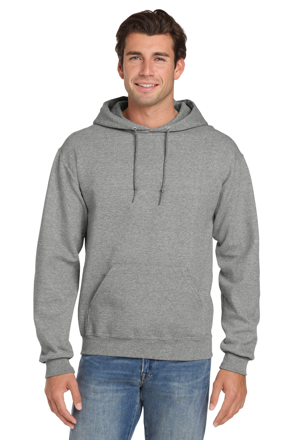 Custom logo Jerzees® Super Sweats® NuBlend® - Pullover Hooded Sweatshirt.  4997M in Oxford