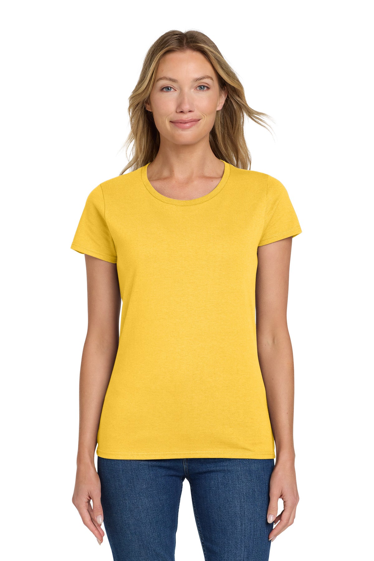 Custom logo Gildan® Women's Heavy Cotton™ 100% Cotton T-Shirt. 5000L in Daisy