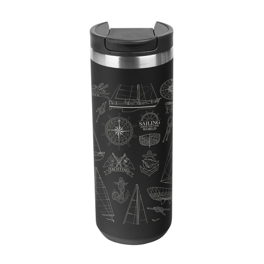 Custom logo 18 Oz. Full Laser Sienna Stainless Steel Bottle