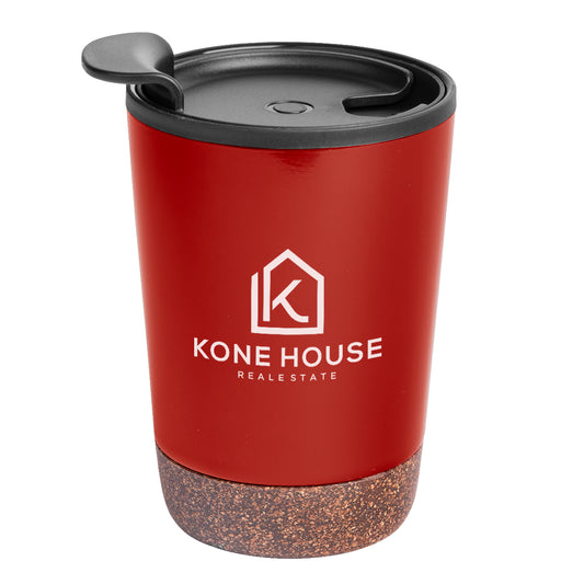 Custom logo 10 Oz. Stainless Steel Zoe Tumbler With Cork Base