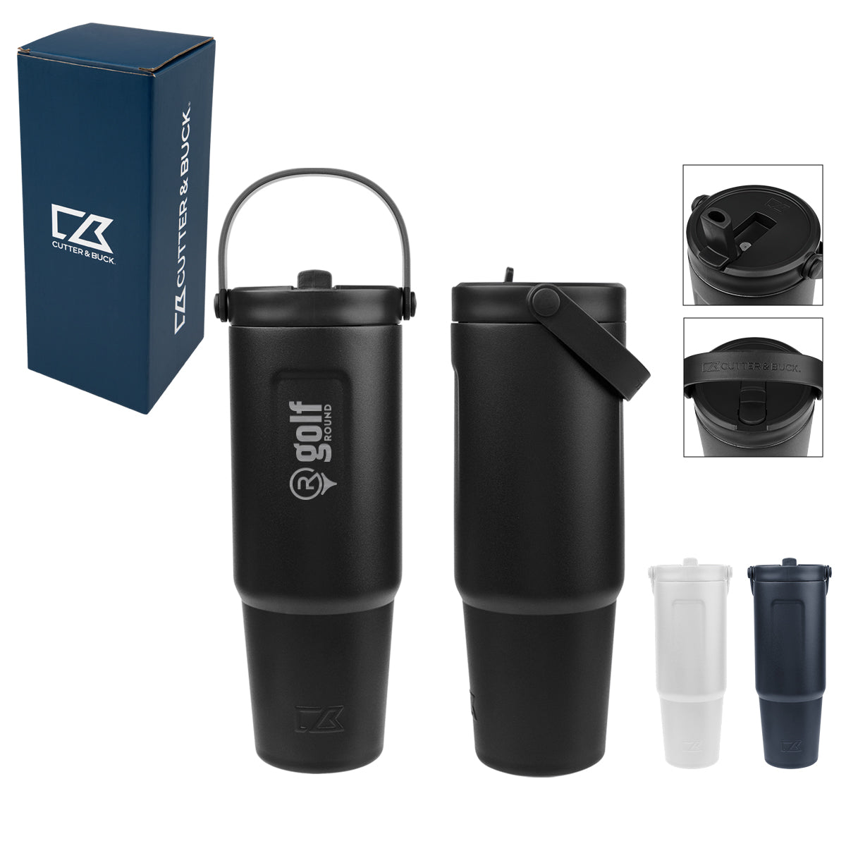 32 Oz. Cutter & Buck® Recycled Stainless Steel Tumbler