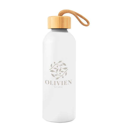 Custom logo 25 Oz. Blaire Recycled Aluminum Bottle With Bamboo Lid