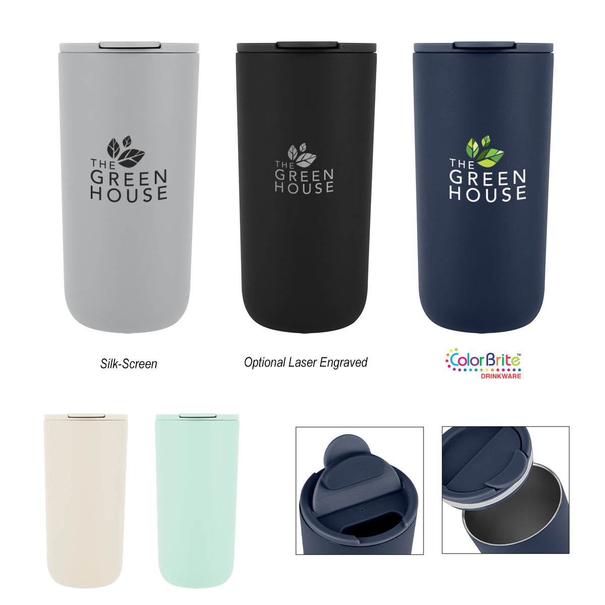 16 Oz. Kona Recycled Stainless Steel Tumbler