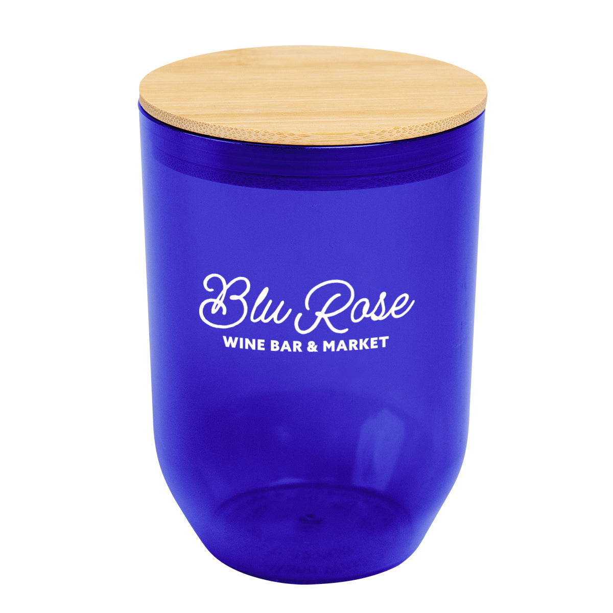 12 Oz. Montrose rPET Wine Tumbler With Bamboo Lid