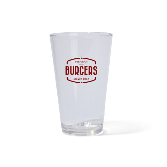 Custom logo 16 Oz. Silipint® Crystal Clear Silicone Pint Glass