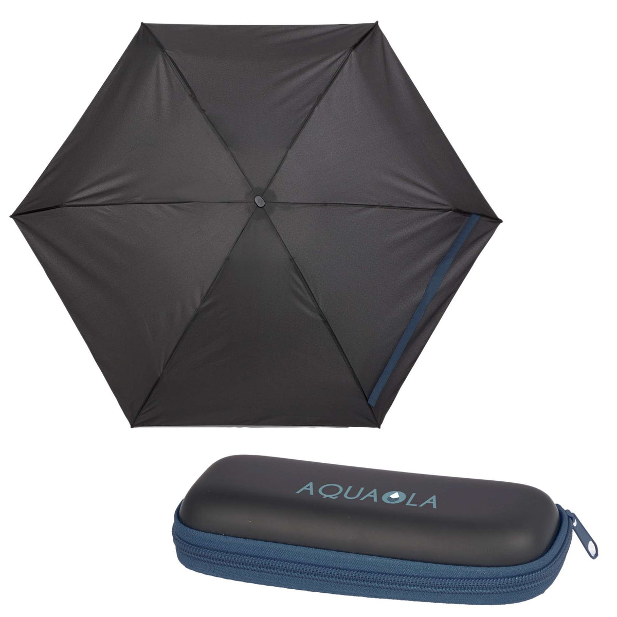 Custom logo 37" Compact Travel Umbrella With Case