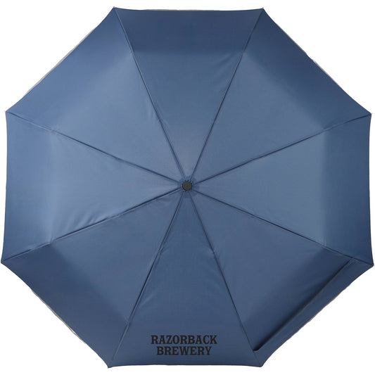 Custom logo 48" RPET Umbrella w/ Reflective Trim